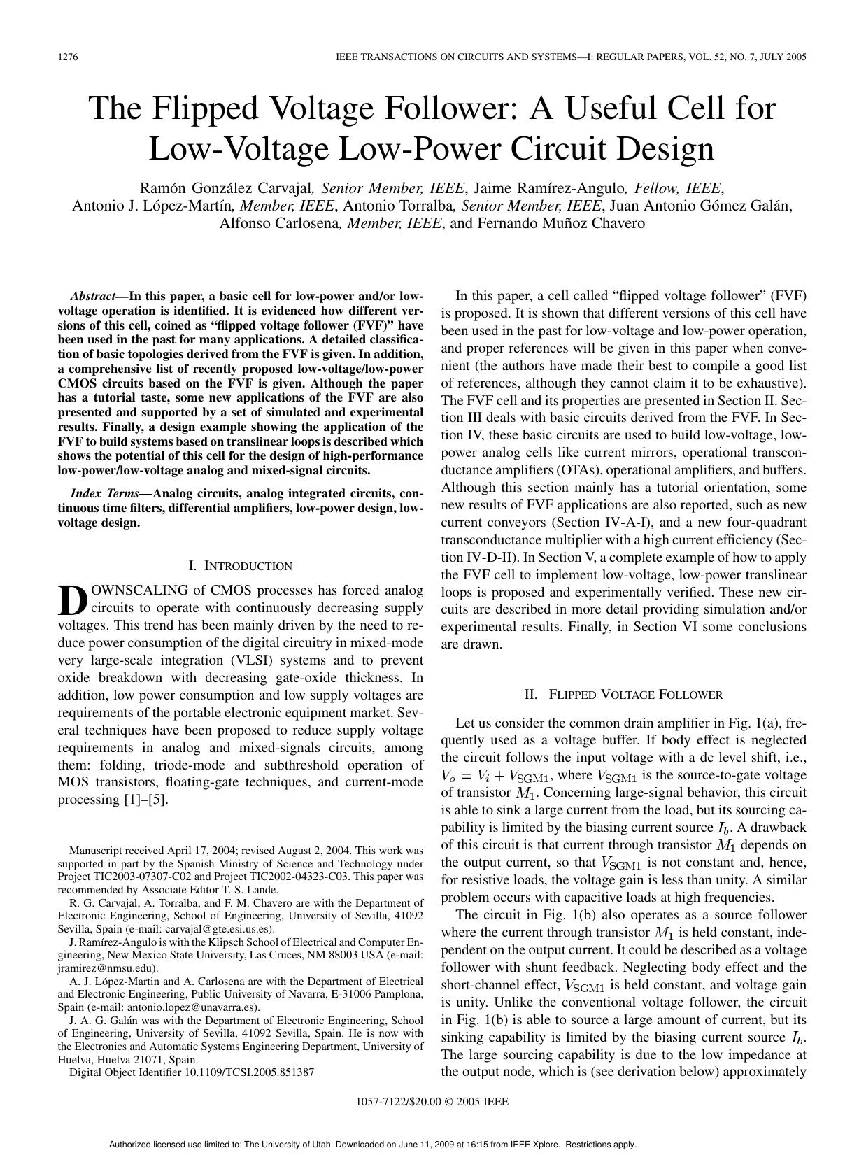 eetop.cn (Paper)The Flipped Voltage Follower A Useful Cell for