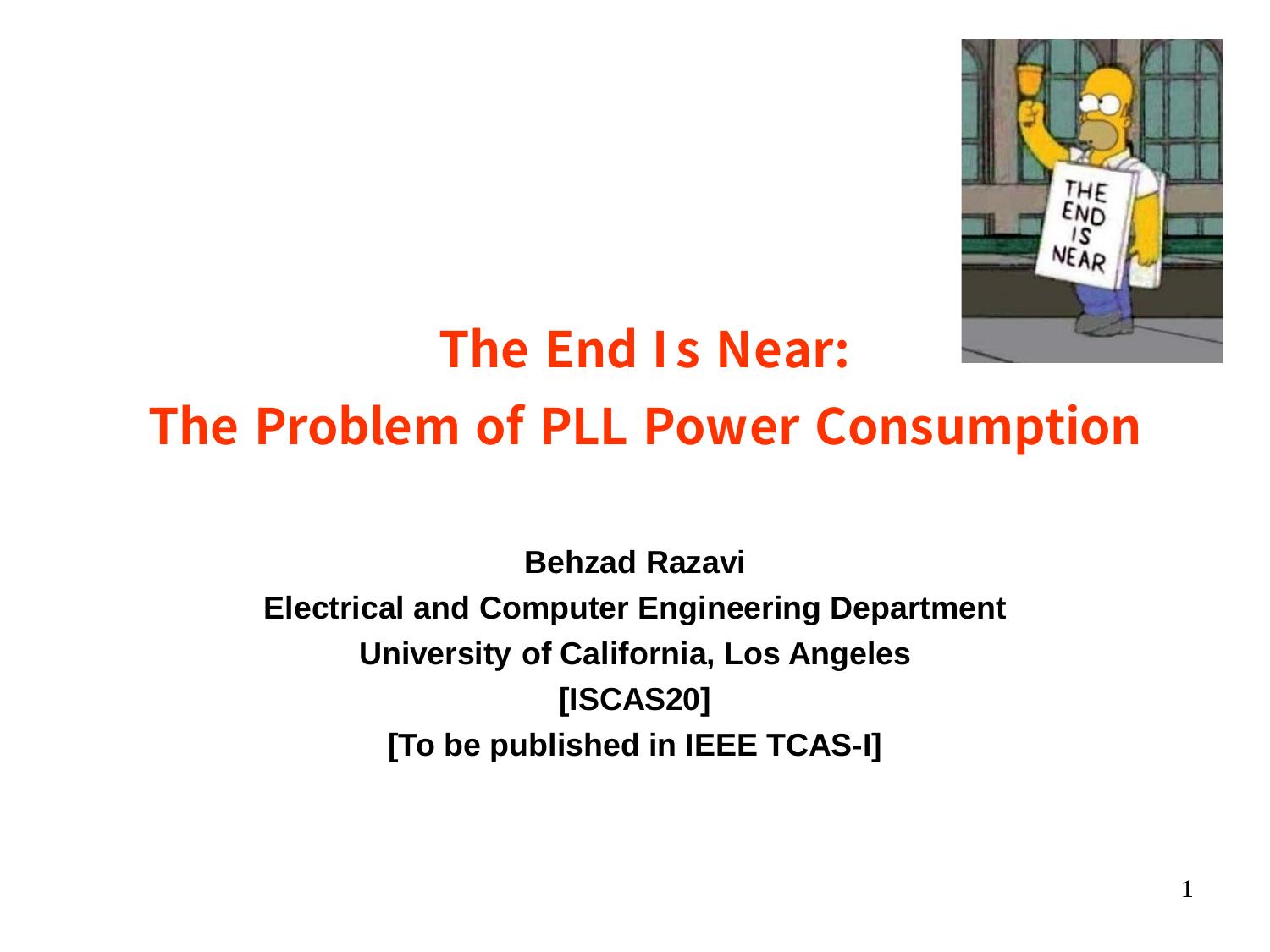 The Problem of PLL Power Consumption