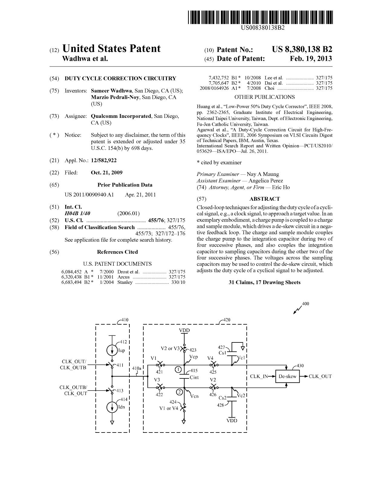 DUTY CYCLE CORRECTION CIRCUITRY