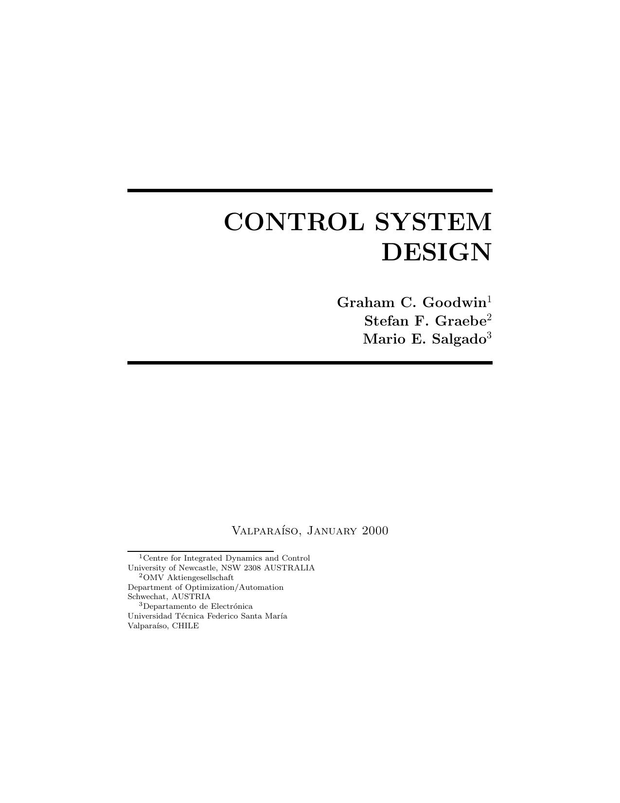 Control System Design (Graham C. Goodwin, Stefan F. Graebe etc.) (Z-Library)