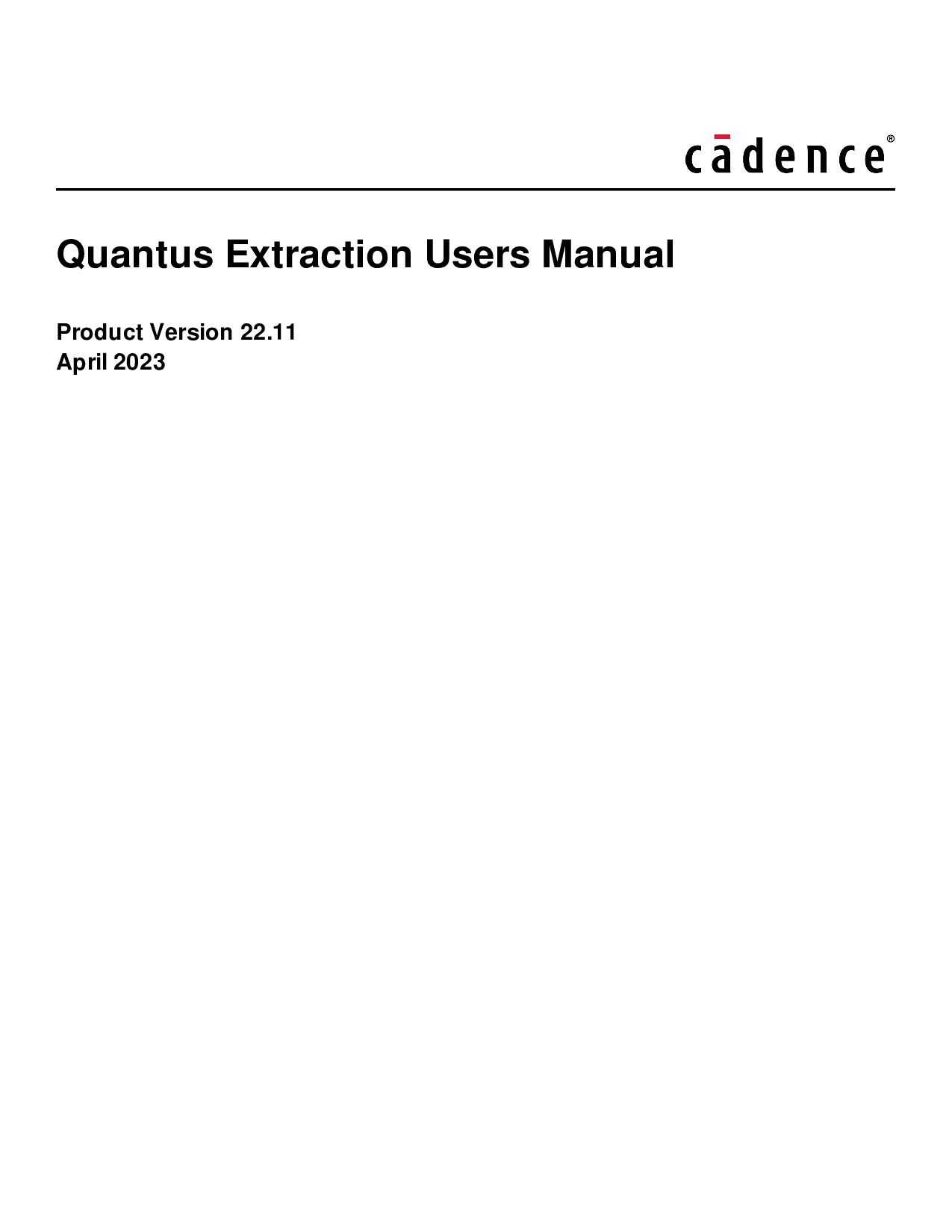 Quantus Extraction Users Manual