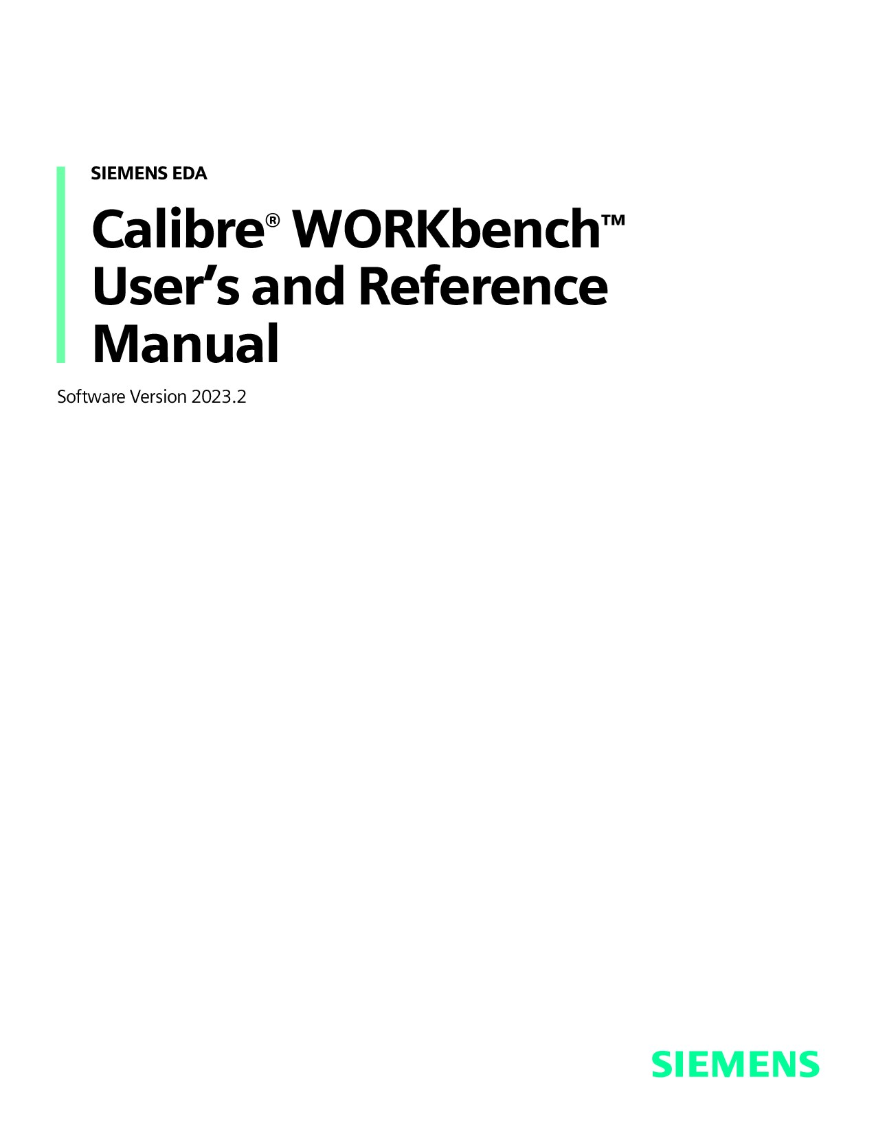 Calibre® WORKbench User's and Reference Manual