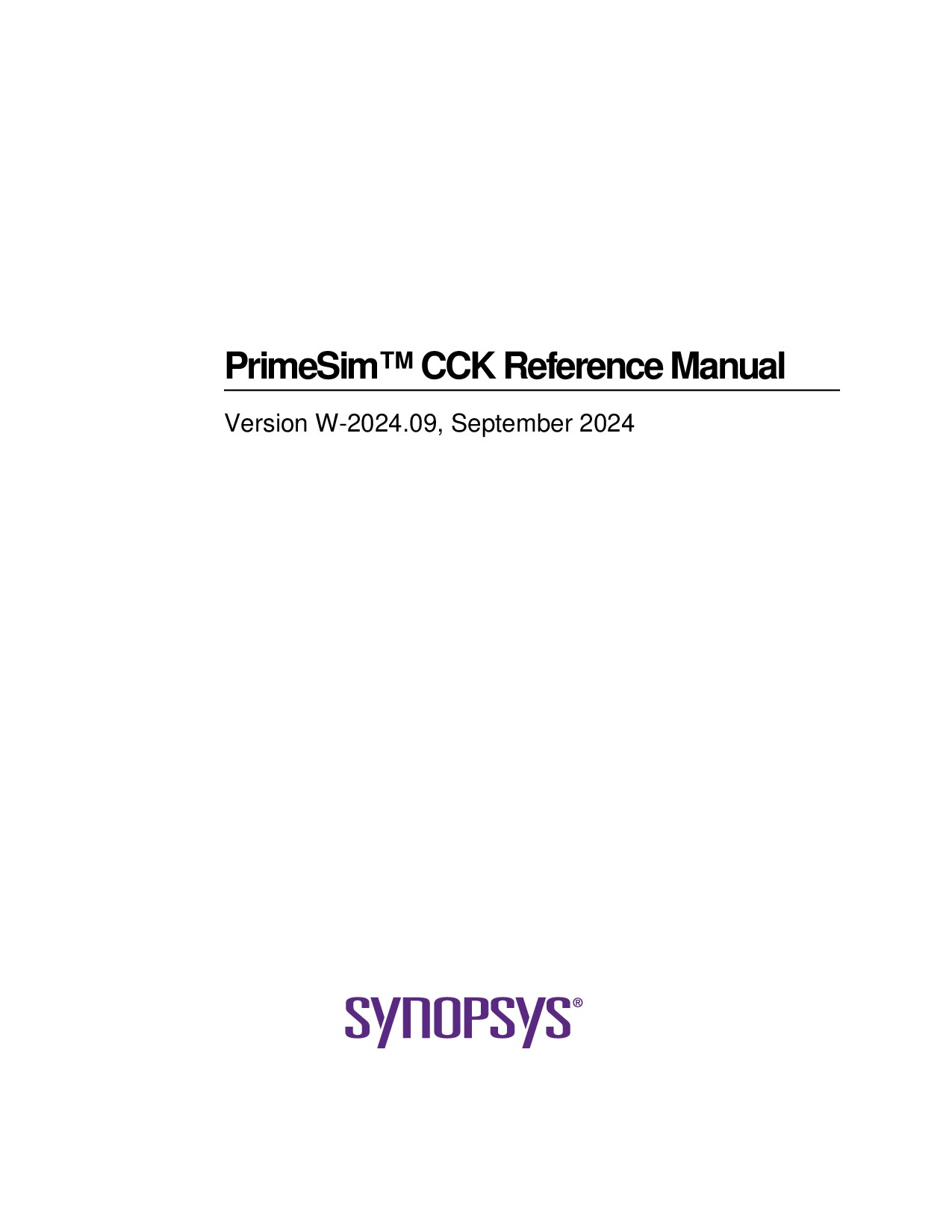 PrimeSim� CCK Reference Manual