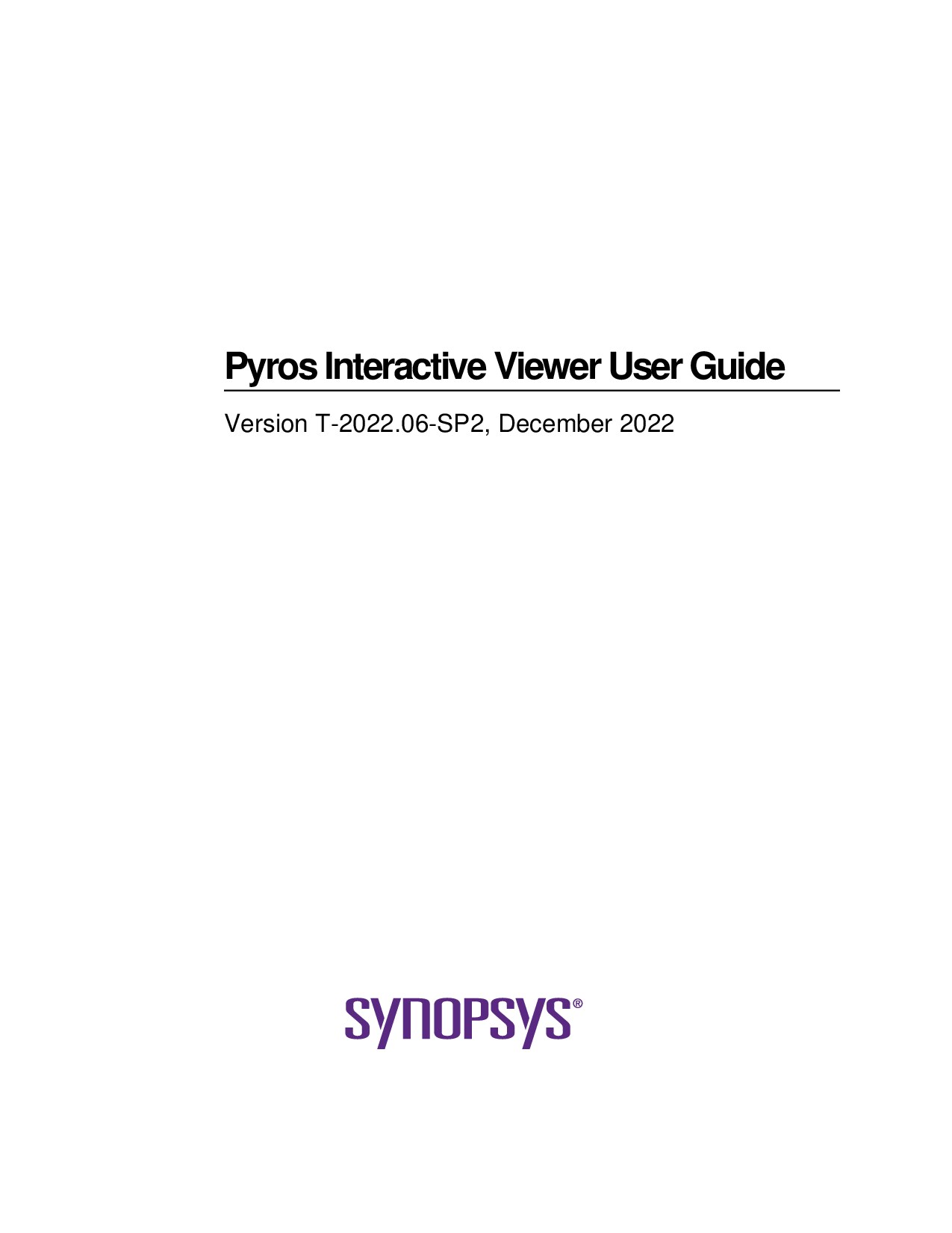 Pyros Interactive Viewer User Guide