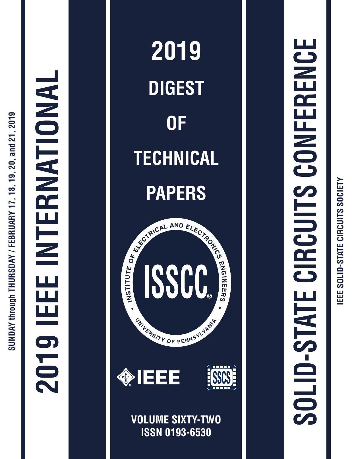 ISSCC 2019 Digest of Technical Papers