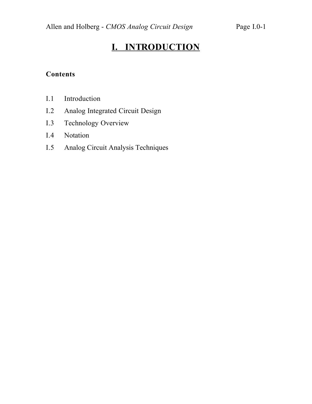 CMOS Analog Circuit Design (1)