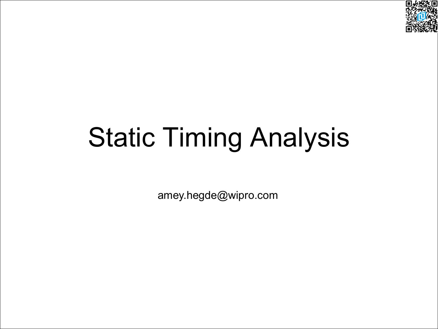 Static Timing Analysis final