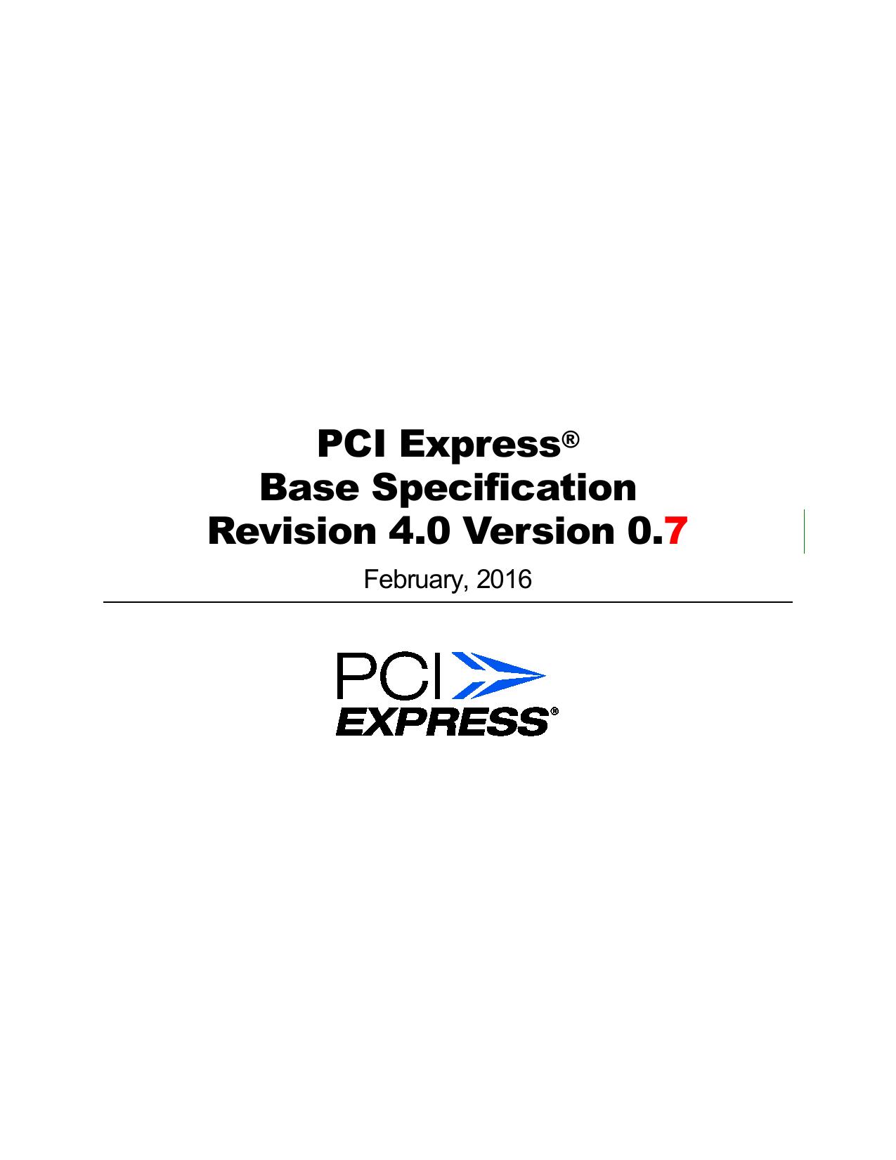 PCI Express Base 4.0