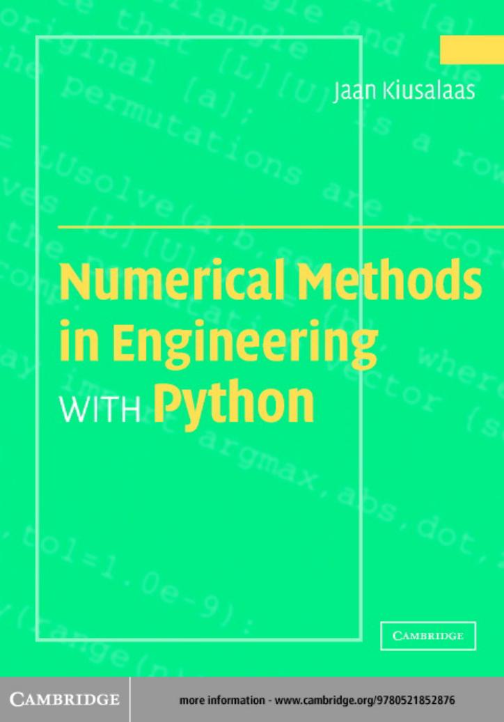 Numerical Methods in Engineering with Python (2005)