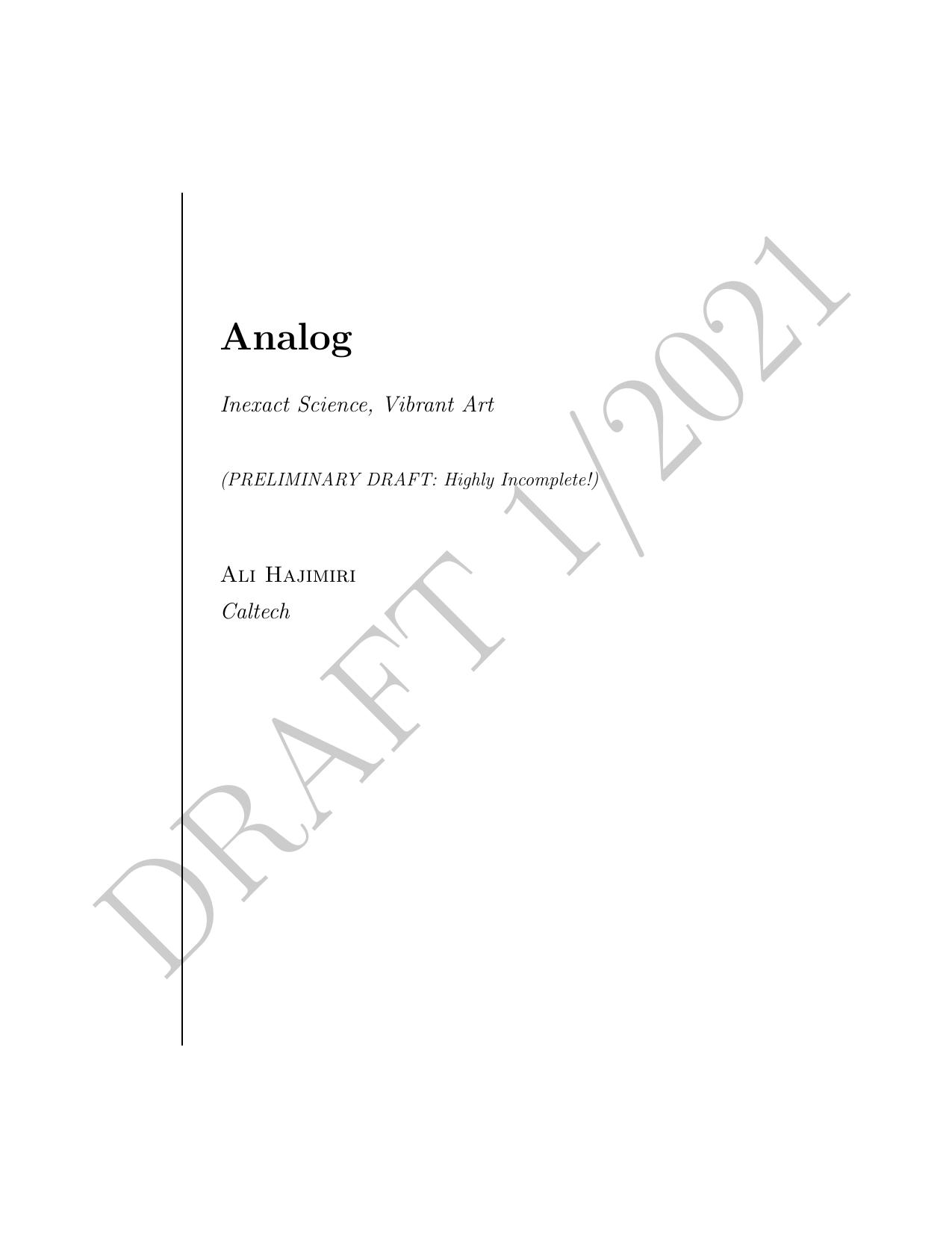 Hajimiri Analog DRAFT012021