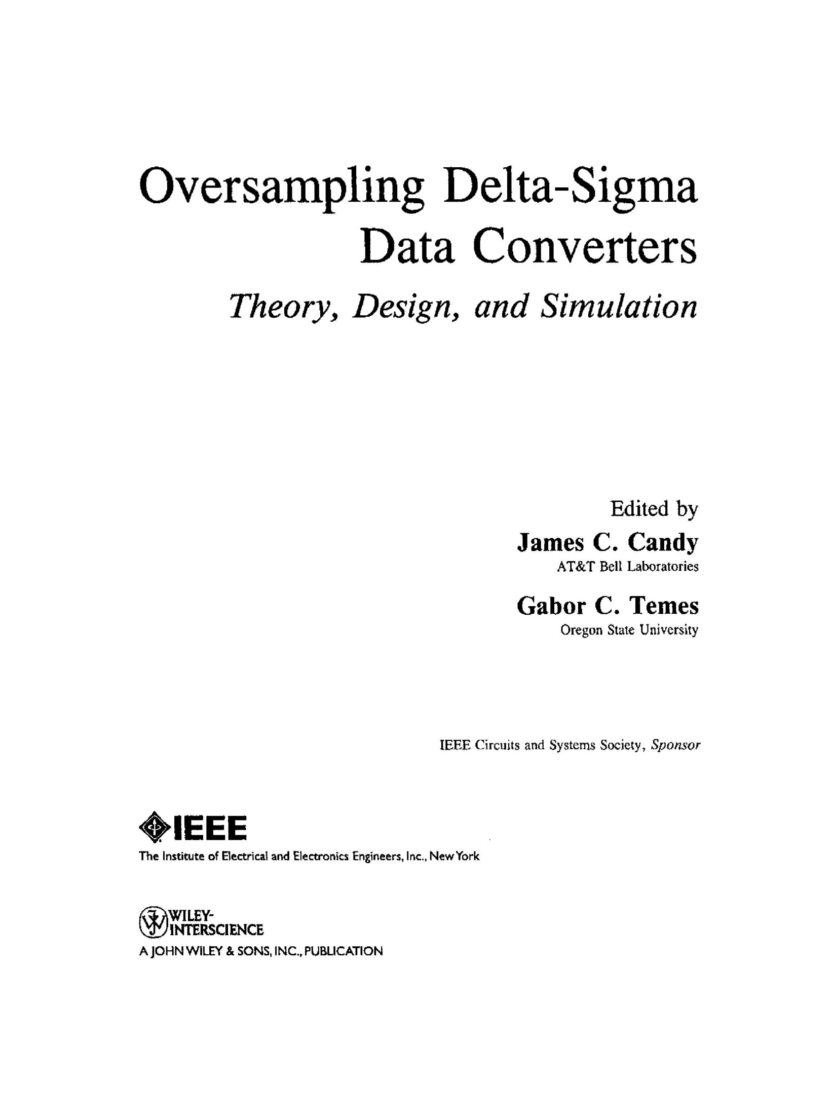 Oversampling Delta-Sigma Data Converters lowRes Candy