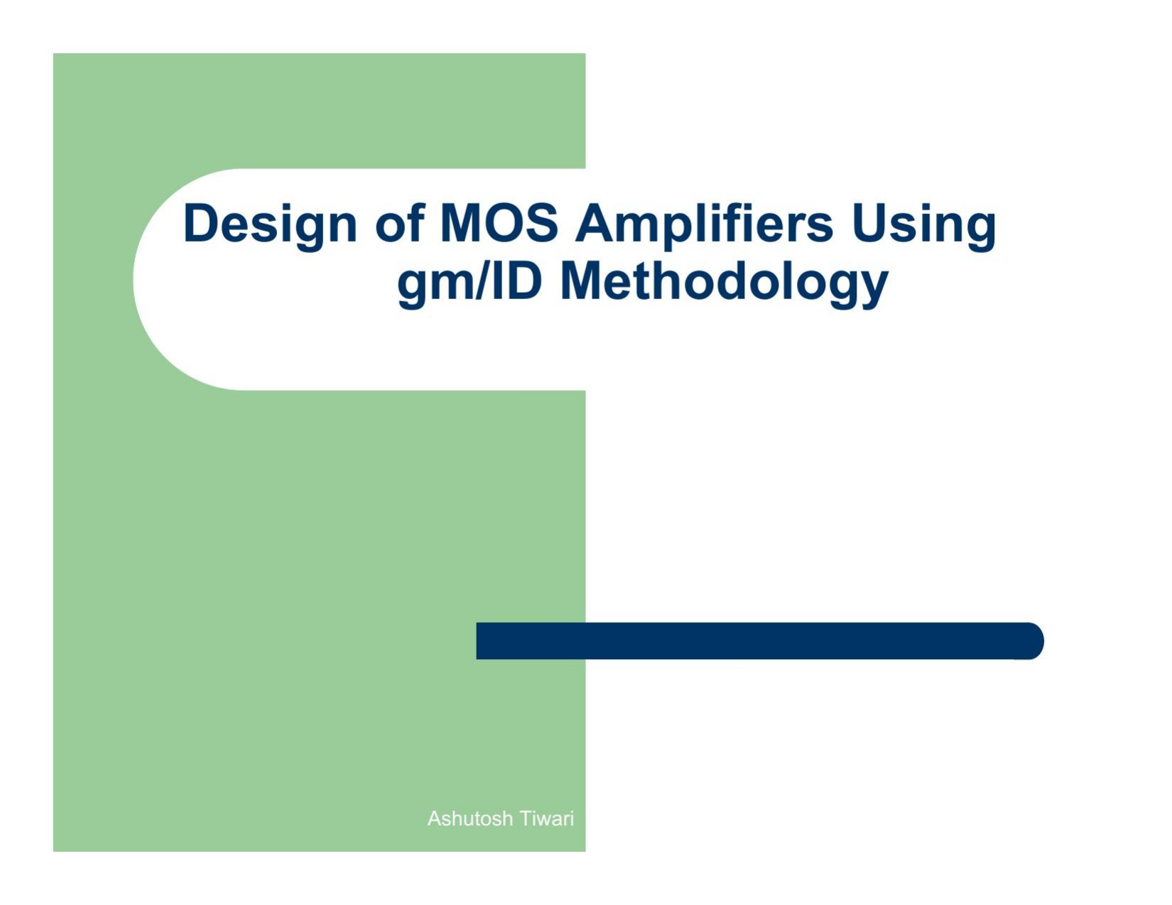 GmID Methodology