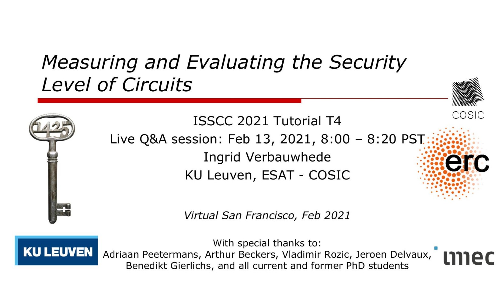 ISSCC2021-T4-Measuring and Evaluating the Security Level of Circuits