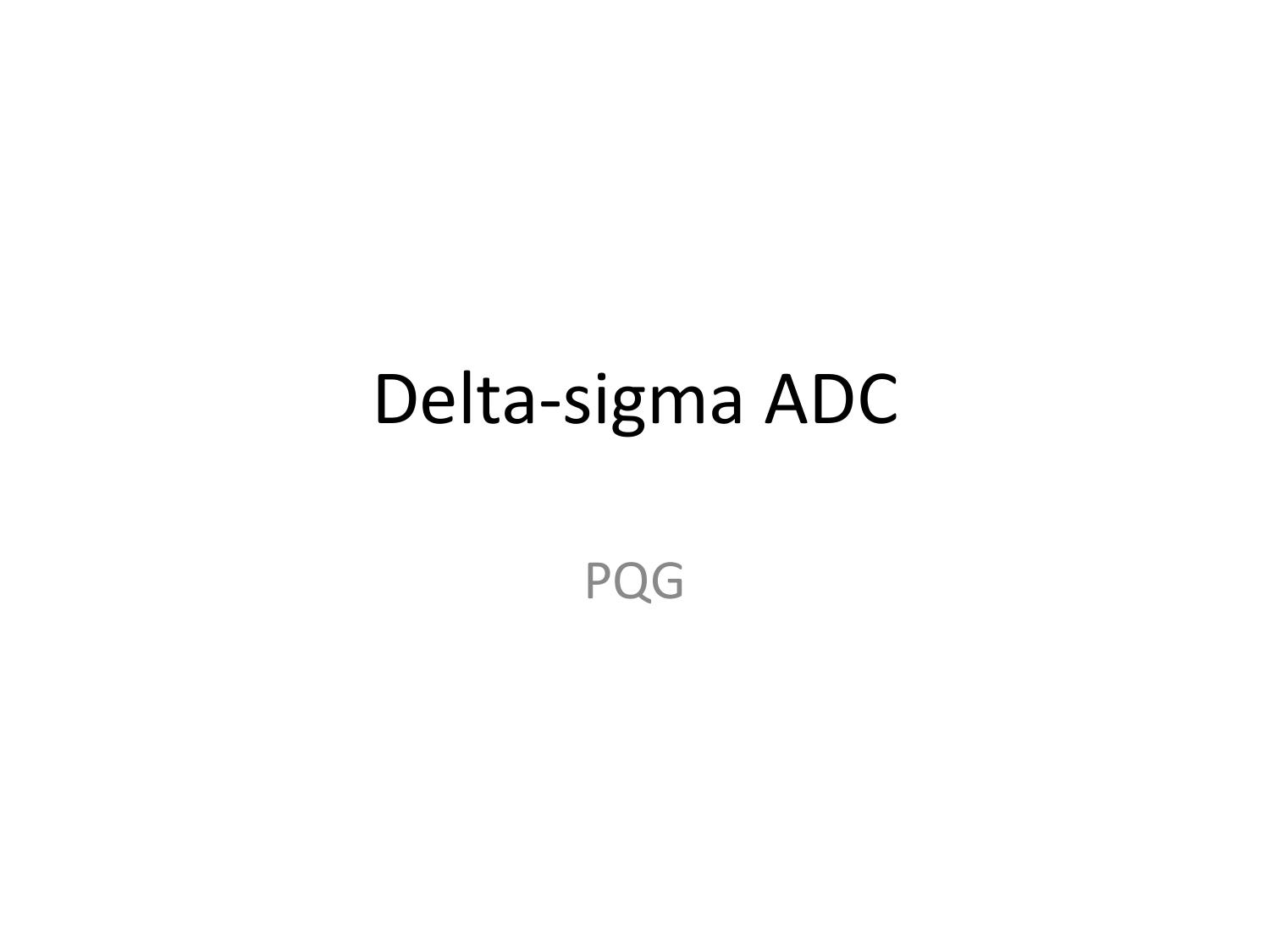 Delta-sigma ADC