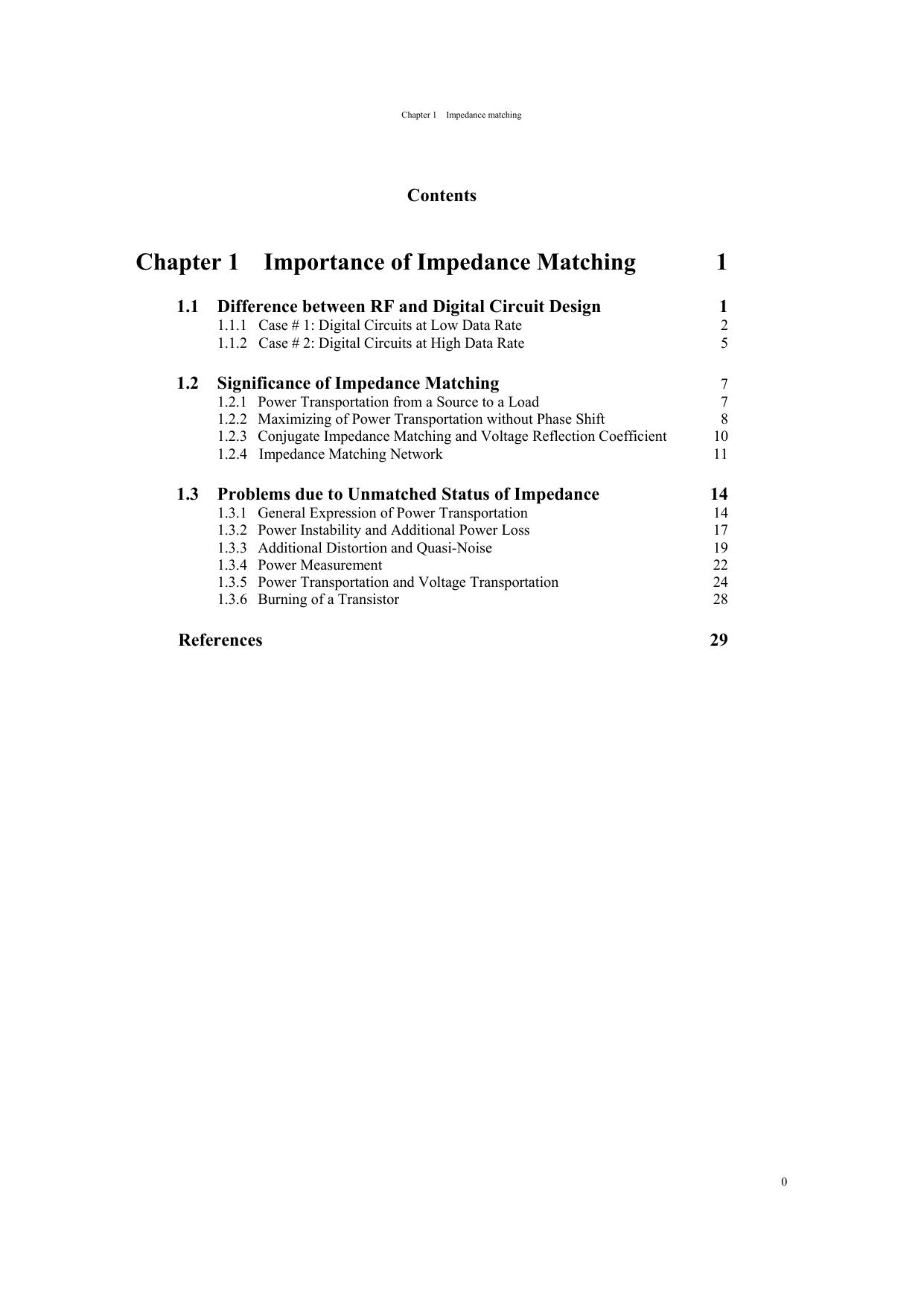 Microsoft Word - Chapter1 Importance of Impedance matching.doc