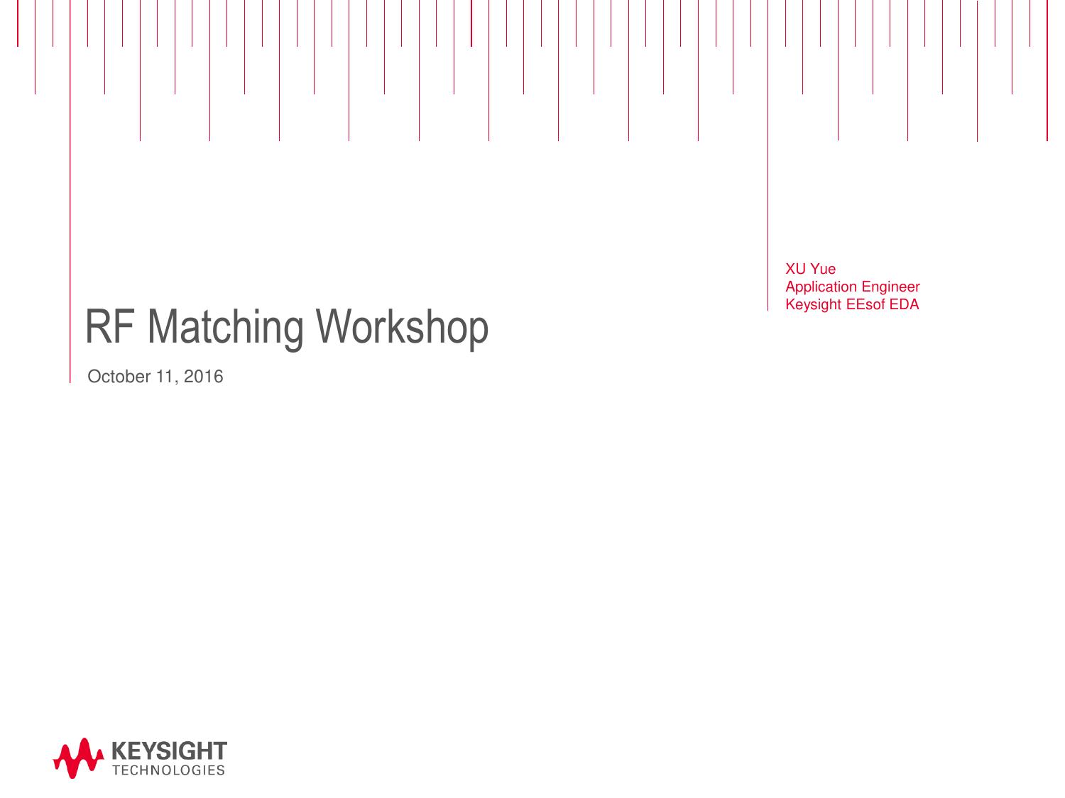 RF Matching Workshop