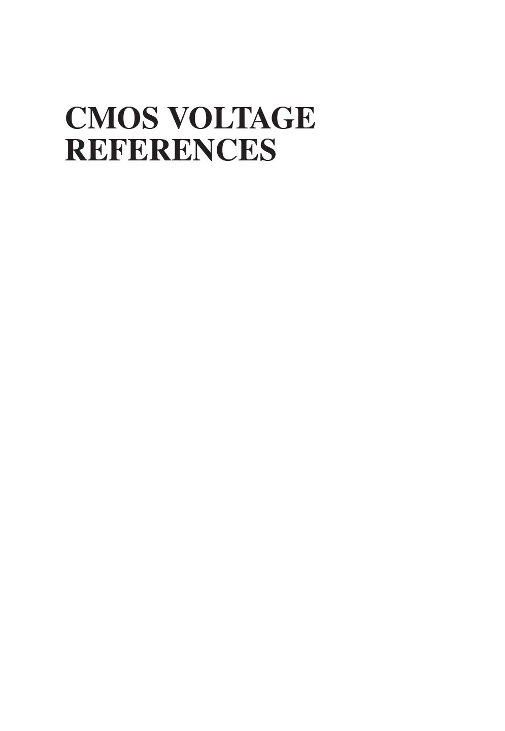 CMOS-Voltage-References-An-Analytical-and-Practical-Perspective